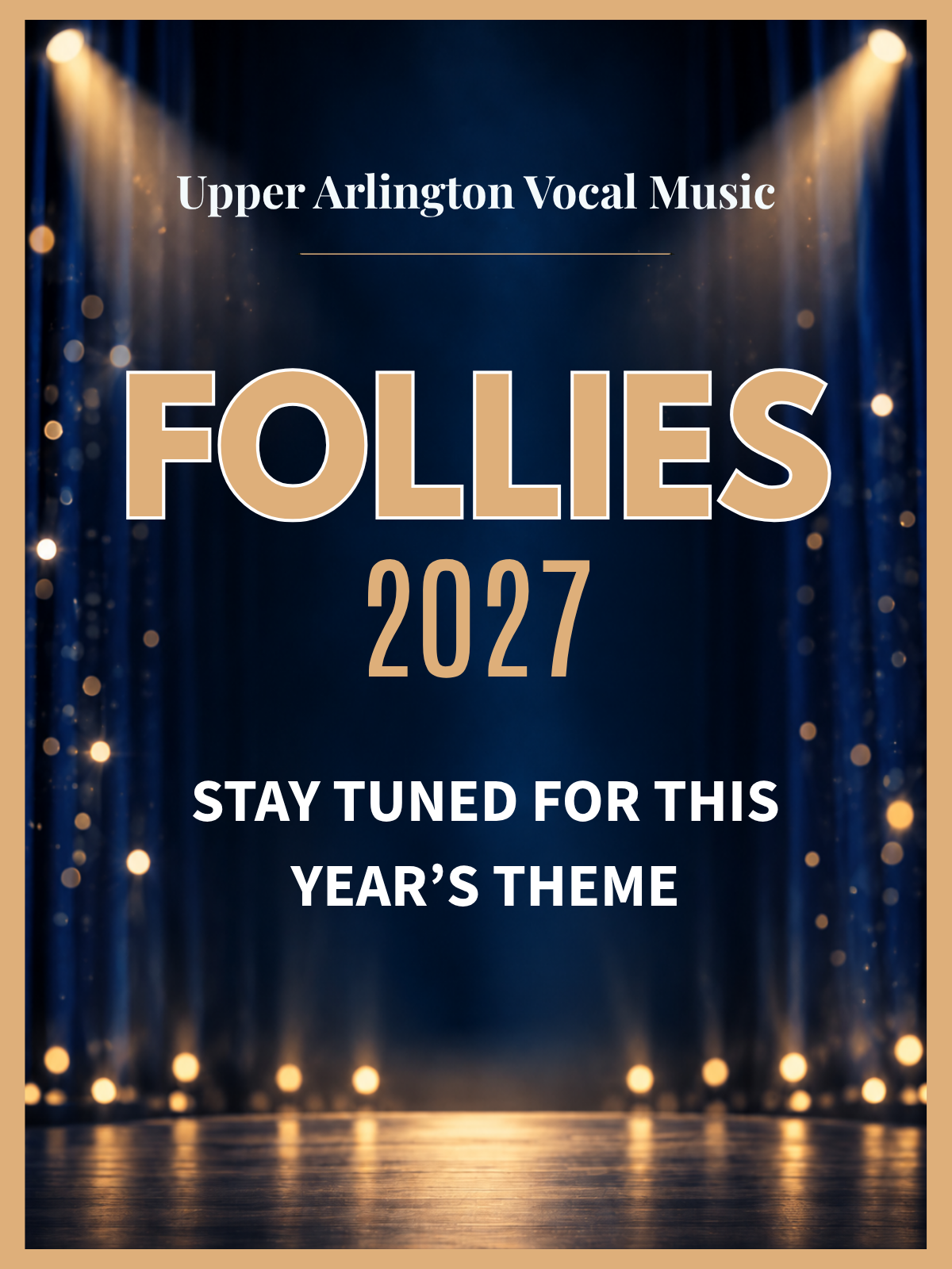 Spring Follies 2027 announcement poster
